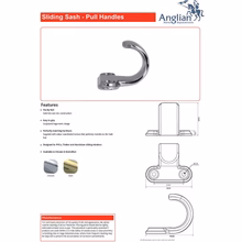 Load image into Gallery viewer, Sash Window Lift Handle Features
